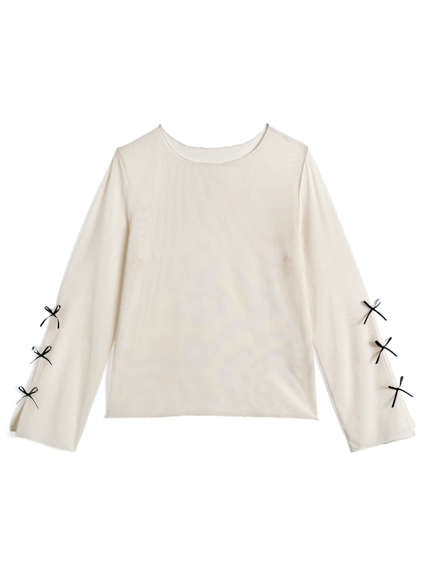 リボンシアートップス[dh1438]