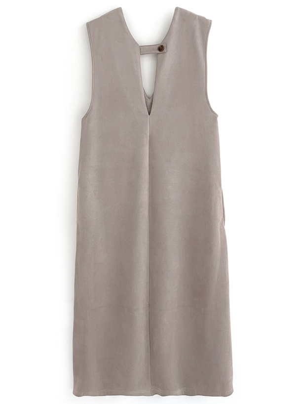 スエードジャンパースカート