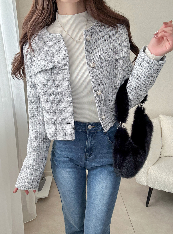 スパンコールツイードジャケット[dk1318] | レディースファッション