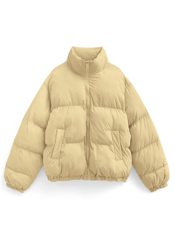 スタンドカラーショート丈ダウンジャケット[dk1342