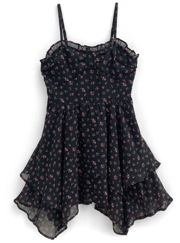 イレヘムキャミソール花柄ミニワンピース[dk1351] | レディース