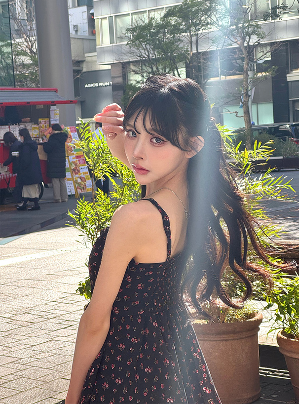 イレヘムキャミソール花柄ミニワンピース[dk1351] | レディース