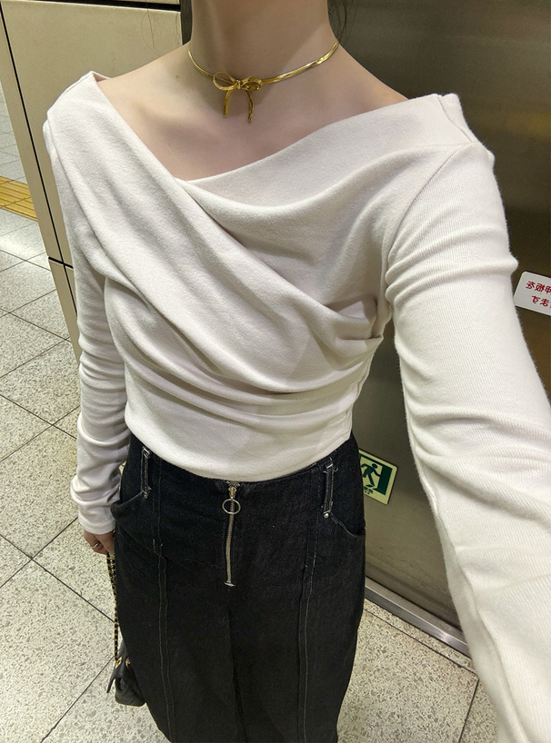 ドレープカシュクールトップス