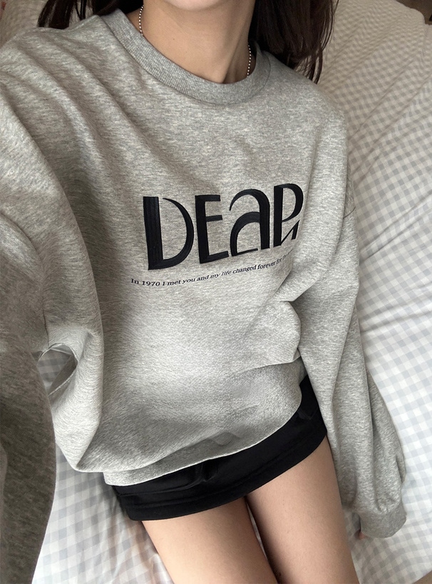 ロゴ刺繍スウェットトップス