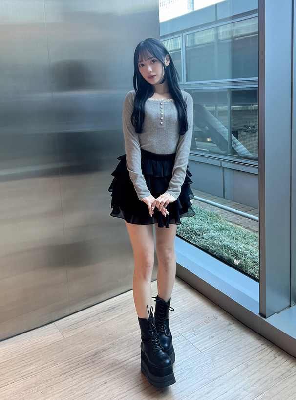 ヘンリーネックレースリブトップス[dk1391] | レディースファッション