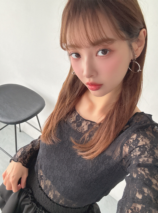 花柄シアーレースメロウトップス[dk1392] | レディース