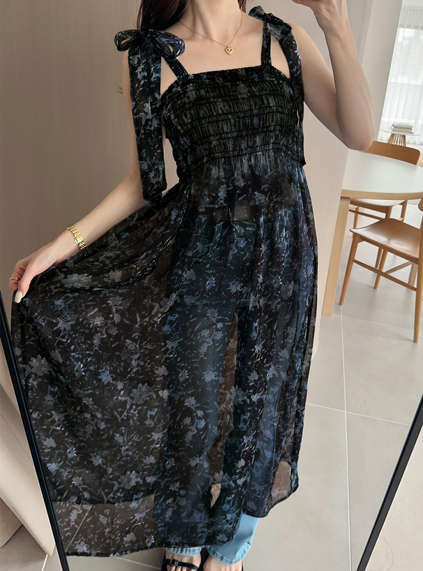 美品⭐️TO BE CHIC 花柄 ワンピース フレアシルエット40 大きい