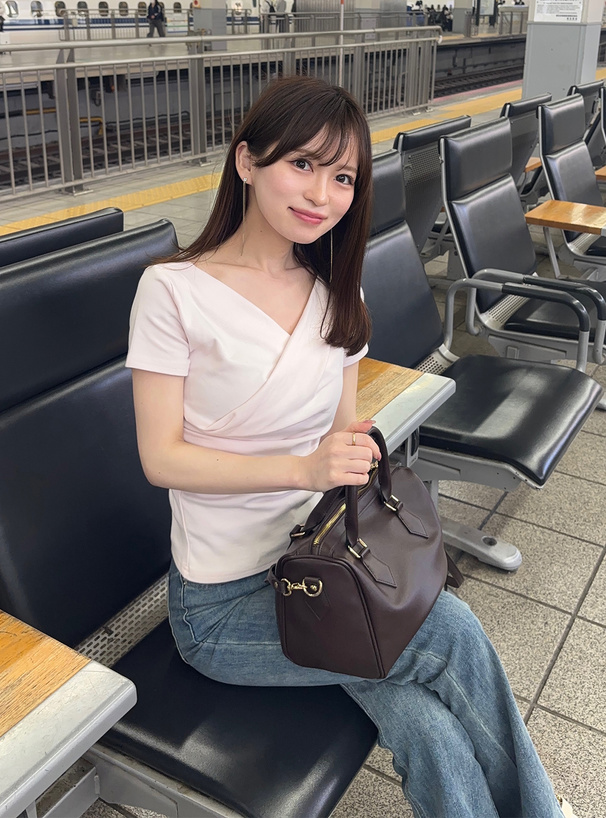 ドレープカシュクールトップス