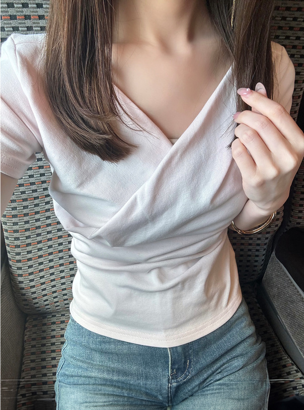 ドレープカシュクールトップス
