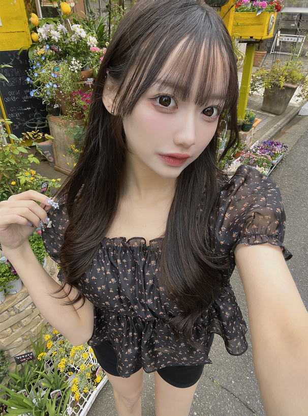 2Wayオーガンジー小花柄フリルブラウス[dk1424] | レディース