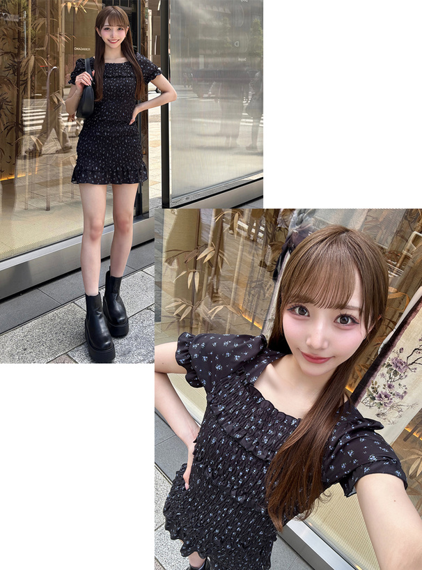 小花柄シャーリング半袖ミニワンピース[dk1455] | レディース