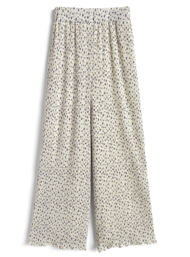 小花柄ワイドパンツ