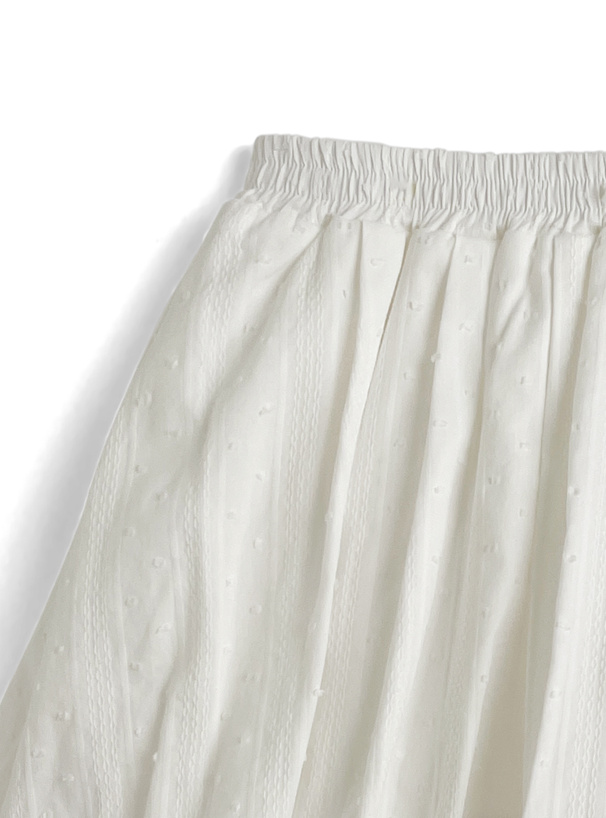 インパン裏地付ドビードットバルーンスカート