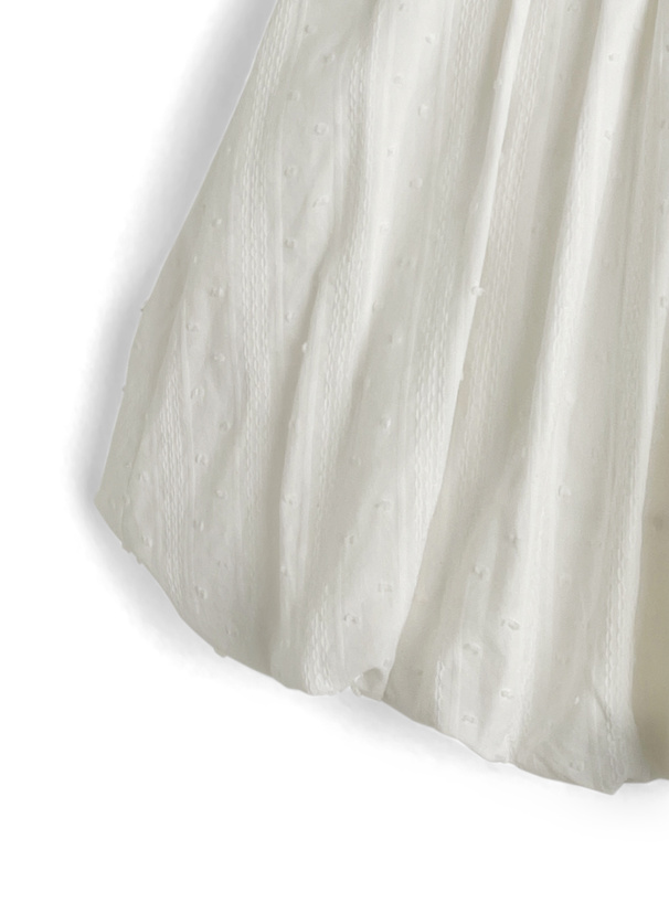 インパン裏地付ドビードットバルーンスカート