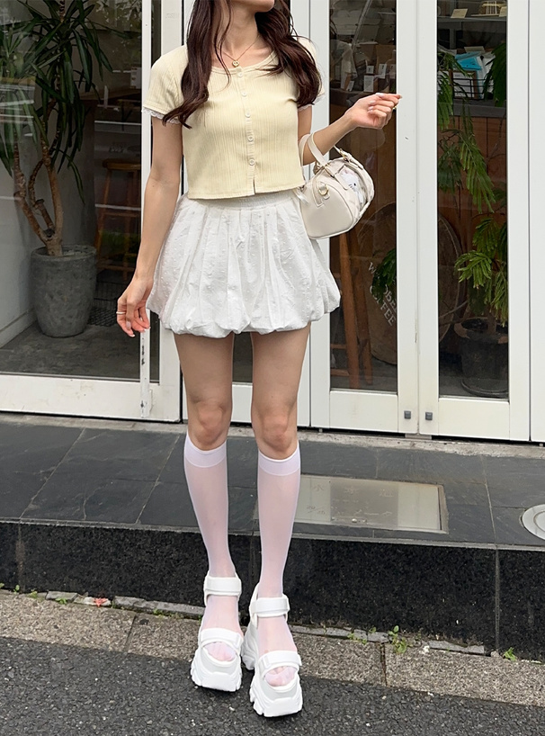 インパン裏地付ドビードットバルーンスカート[dk1483] | レディース