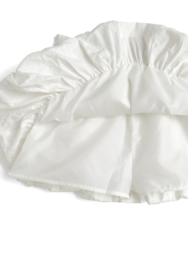 インパン裏地付ドビードットバルーンスカート