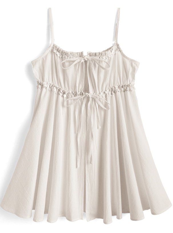 ダブルリボンコットンキャミソール[dk1497]