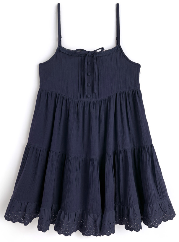 新品タグ付き　アンミール　レースフリルカラーミニワンピース レースフリルカラーミニワンピース｜evelyn（エブリン）公式通販サイト