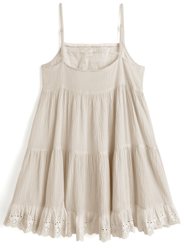 レースフリルキャミソールミニワンピース