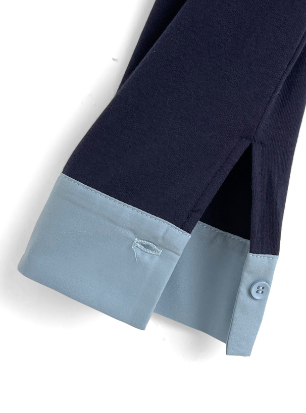 ダブルカラーフリルトップス