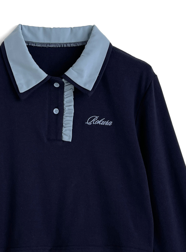 ダブルカラーフリルトップス