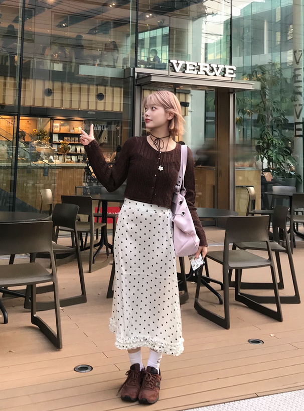 THIRD MAGAZINE リブ編みショートカーディガン THIRD MAGAZINE (サード