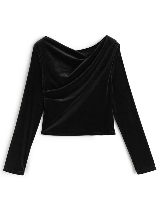 ベロアドレープトップス