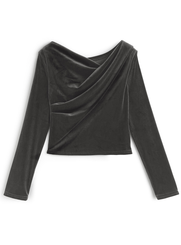 ベロアドレープトップス