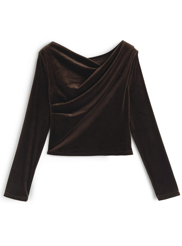 ベロアドレープトップス