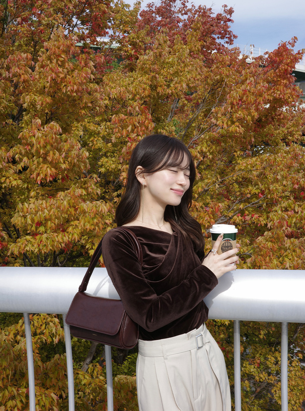 Alia アライアドレープトップス ベロアドレープトップス[dk1551] | レディースファッション通販の