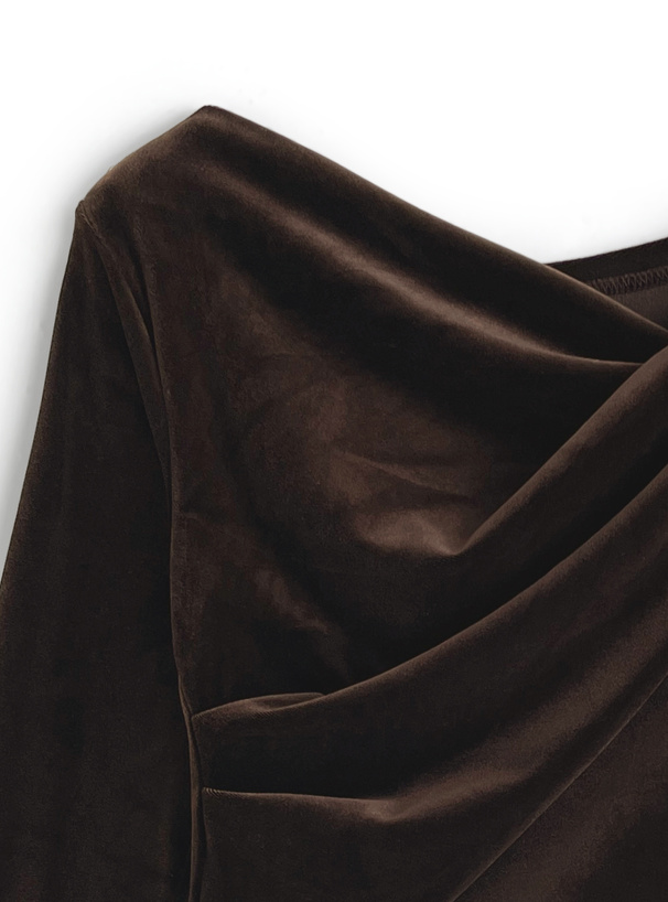 ベロアドレープトップス