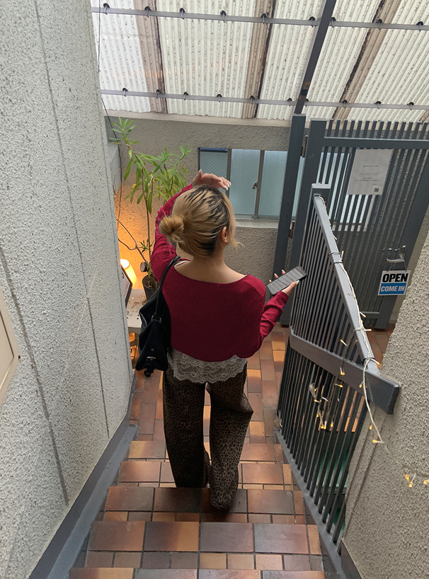 レースキャミソールx\カーディガンアンサンブル