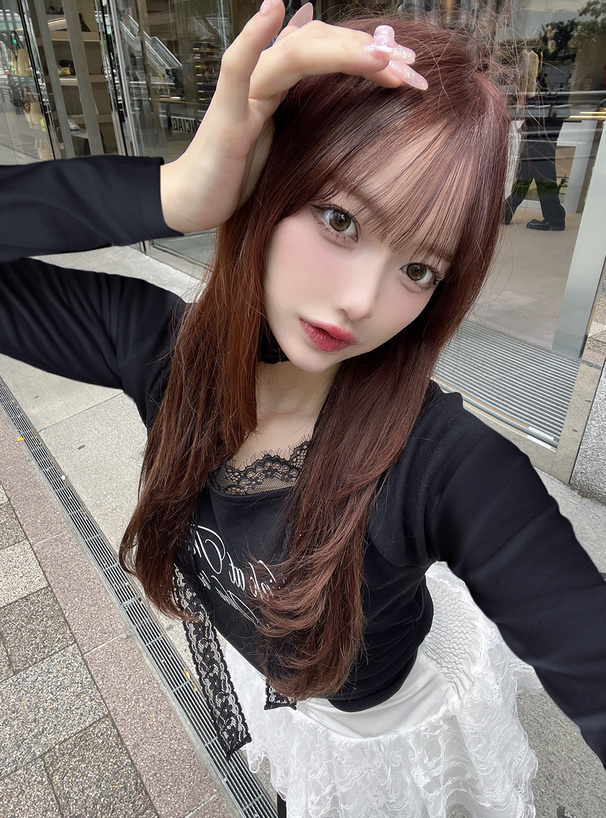 レースチョーカー付きロゴトップス[dk1557] | レディース