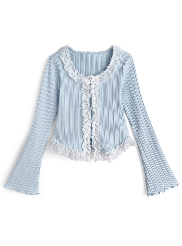 レースフリルトップス