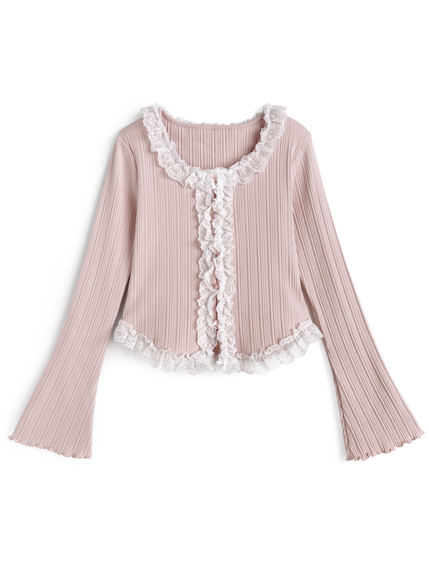 レースフリルトップス