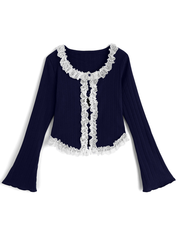 レースフリルトップス