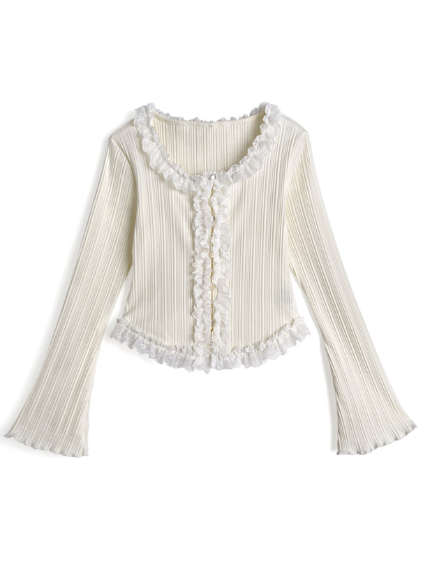 レースフリルトップス