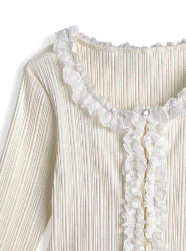 レースフリルトップス