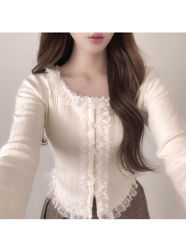 レースフリルトップス