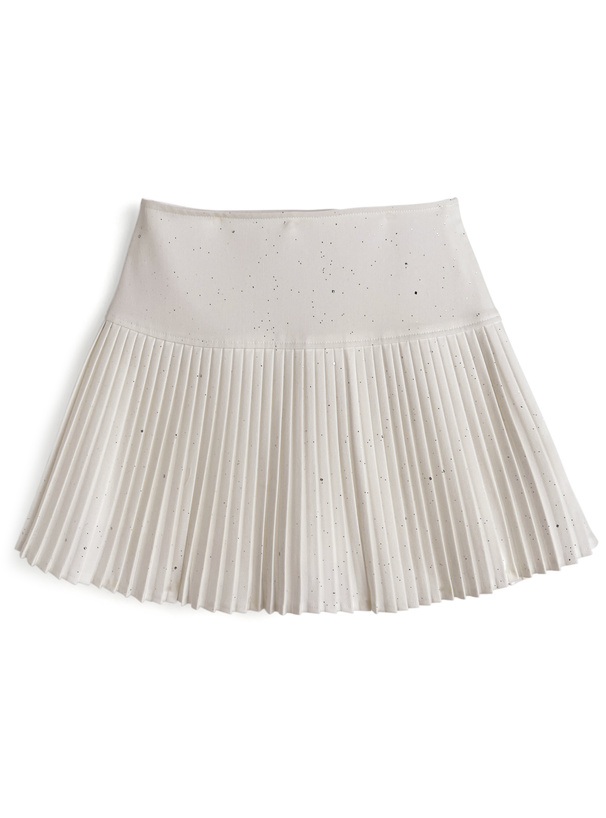インパン付きラメプリーツミニスカート