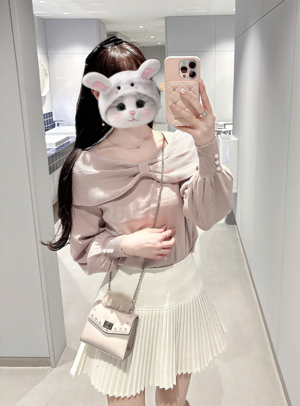 インパン付きラメプリーツミニスカート