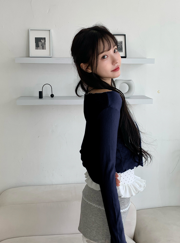 メロウリブカーディガン