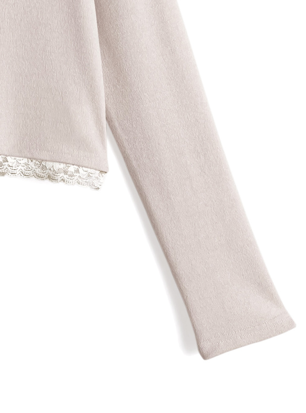 バックレースリボントップス