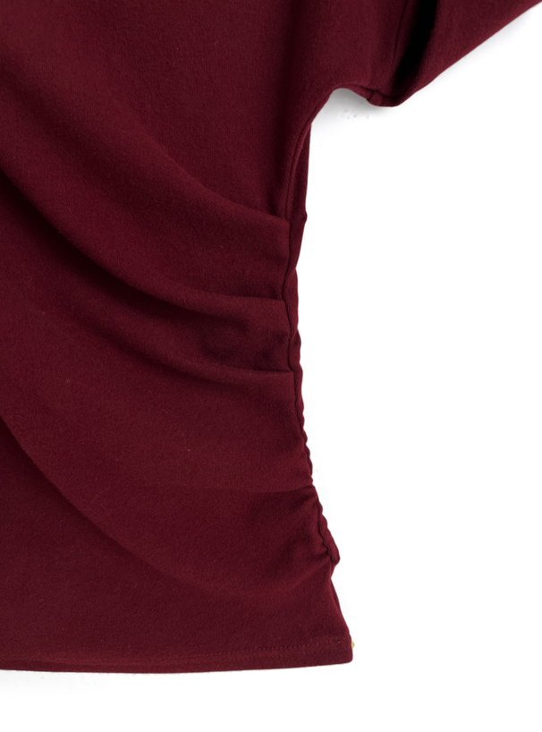 ワンショルダードレープトップス