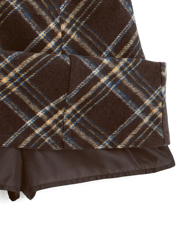 インパン裏地付きチェック柄タイトミニスカート[dk1584] | レディース