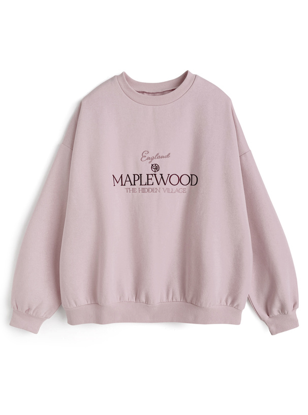 ロゴ刺繍スウェットトップス[dk1589]