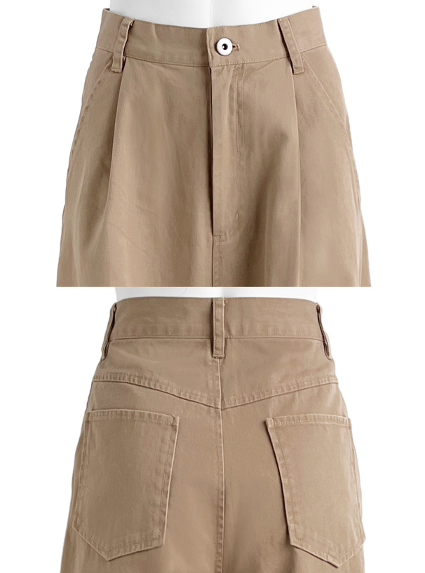 タックワイドパンツ