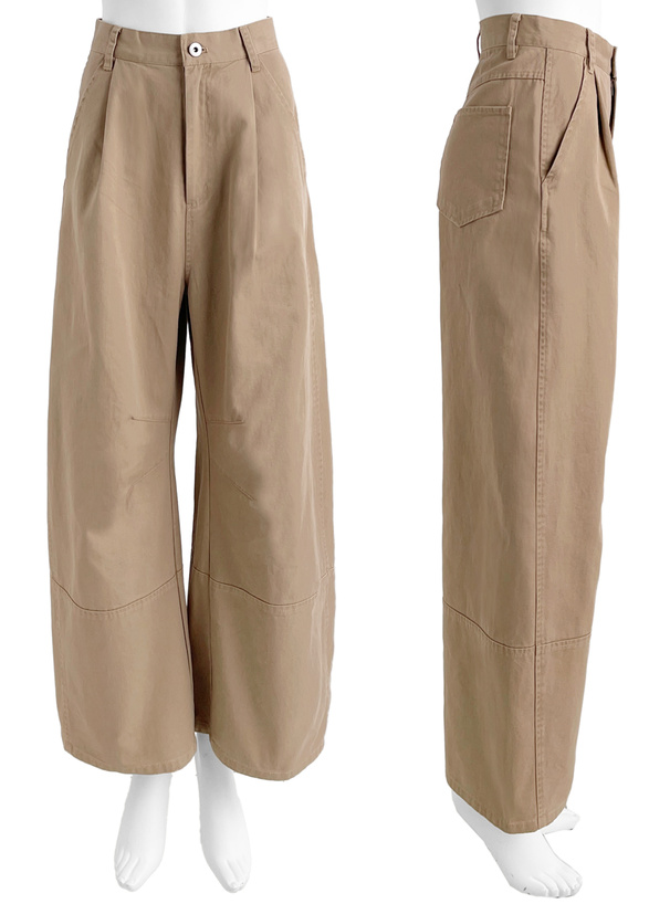 タックワイドパンツ