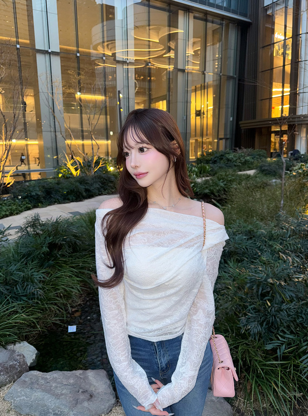 3Wayレースドレープトップス