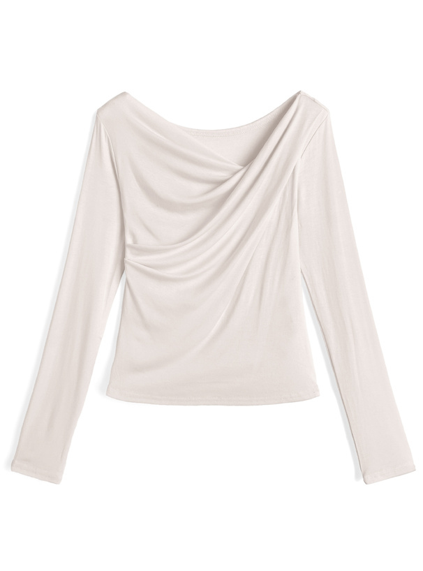 接触冷感3Wayシアードレープカシュクールトップス